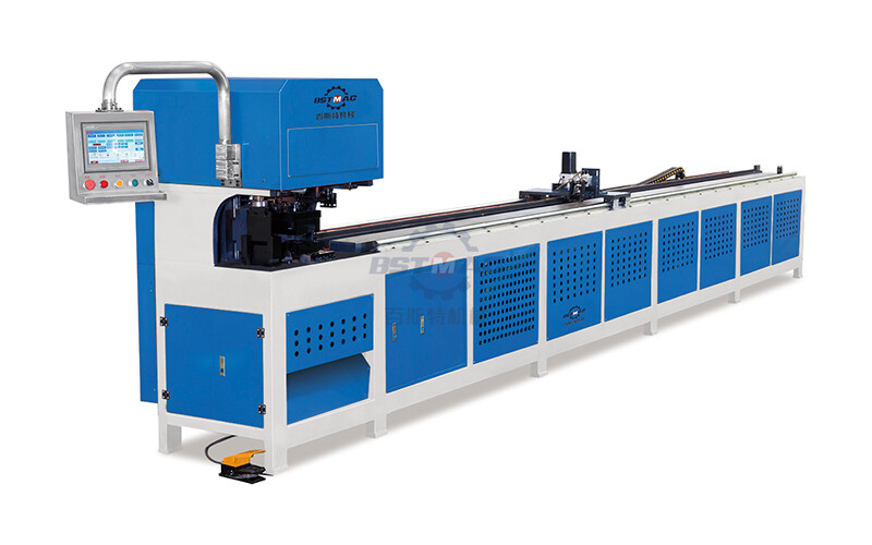 Hole and angle punching and cutting machine